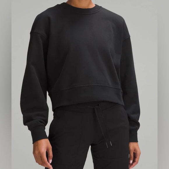 lululemon athletica Sweaters - Lululemon Perfectly Oversized Cropped Crew 8